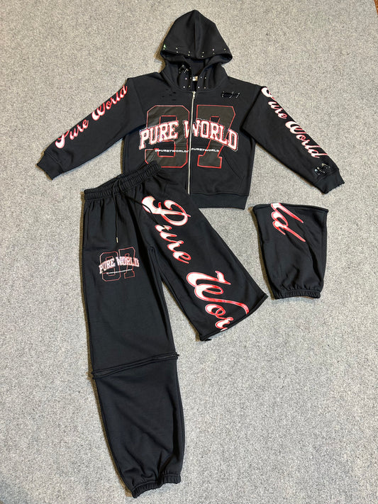 Black/Red Diamond Set