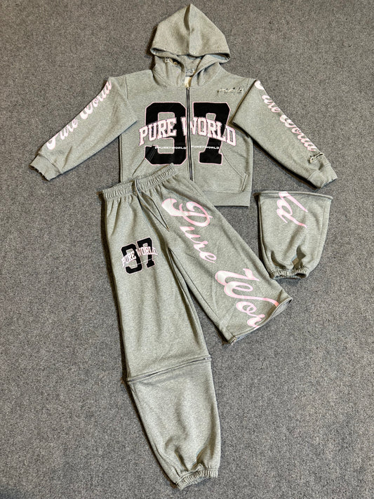 Grey/Pink Diamond Set