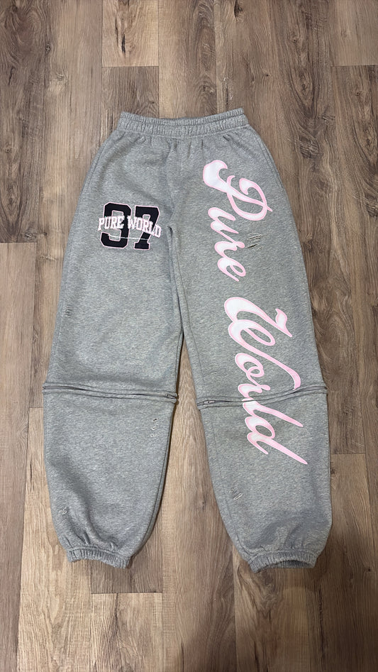 Pink/Grey Diamond Pants
