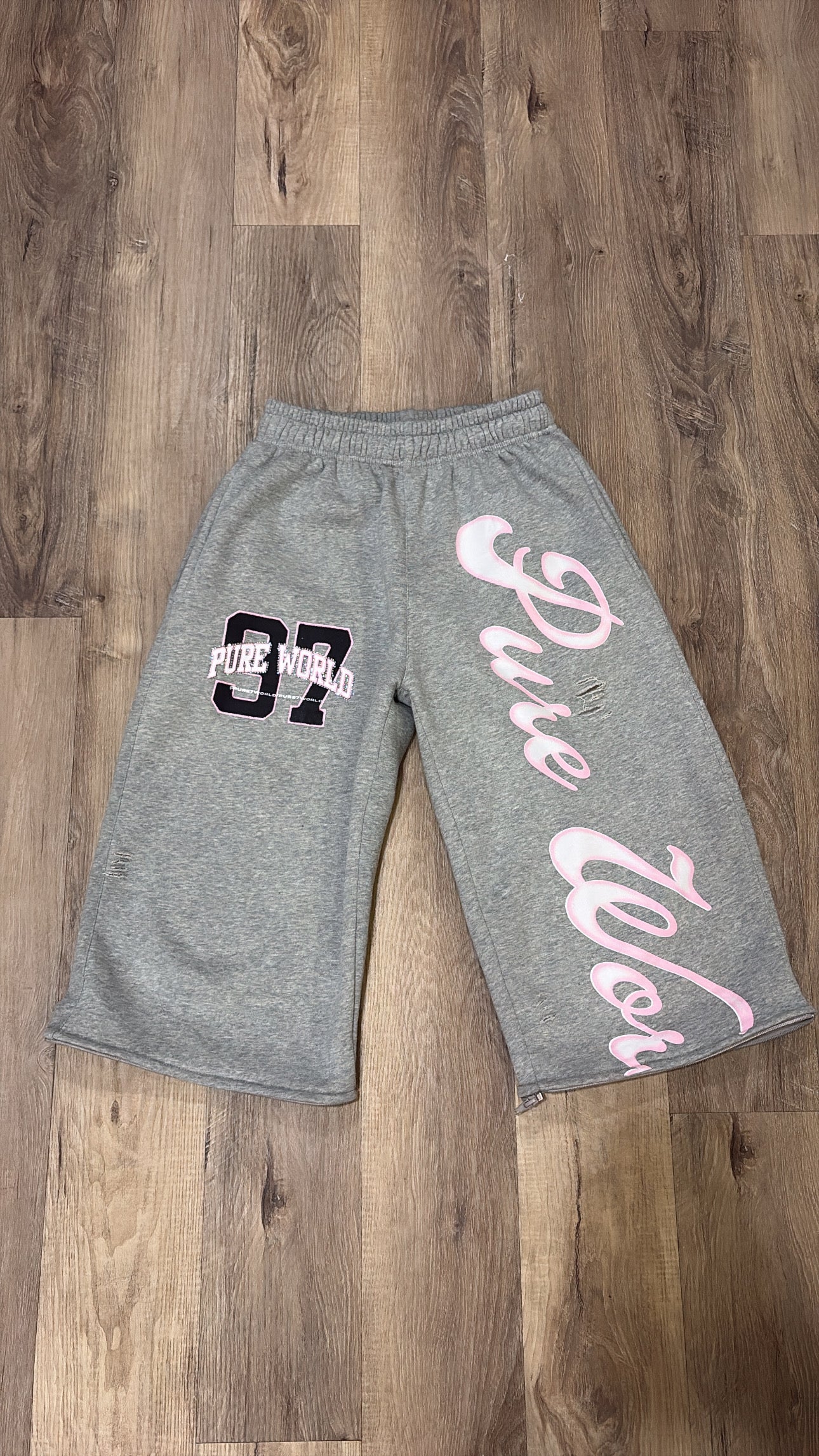 Pink/Grey Diamond Pants
