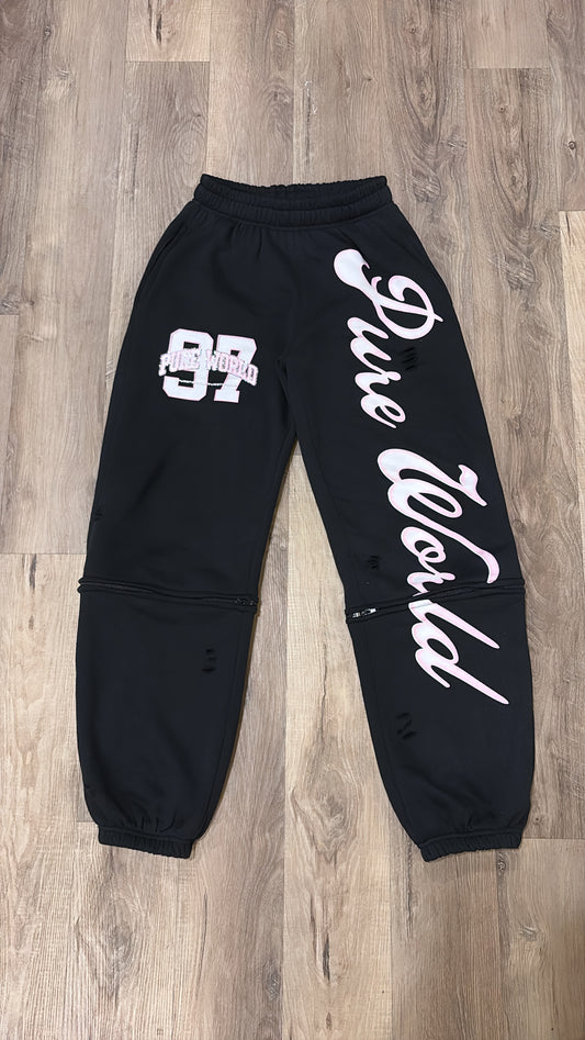 Black/Pink Diamond Pants