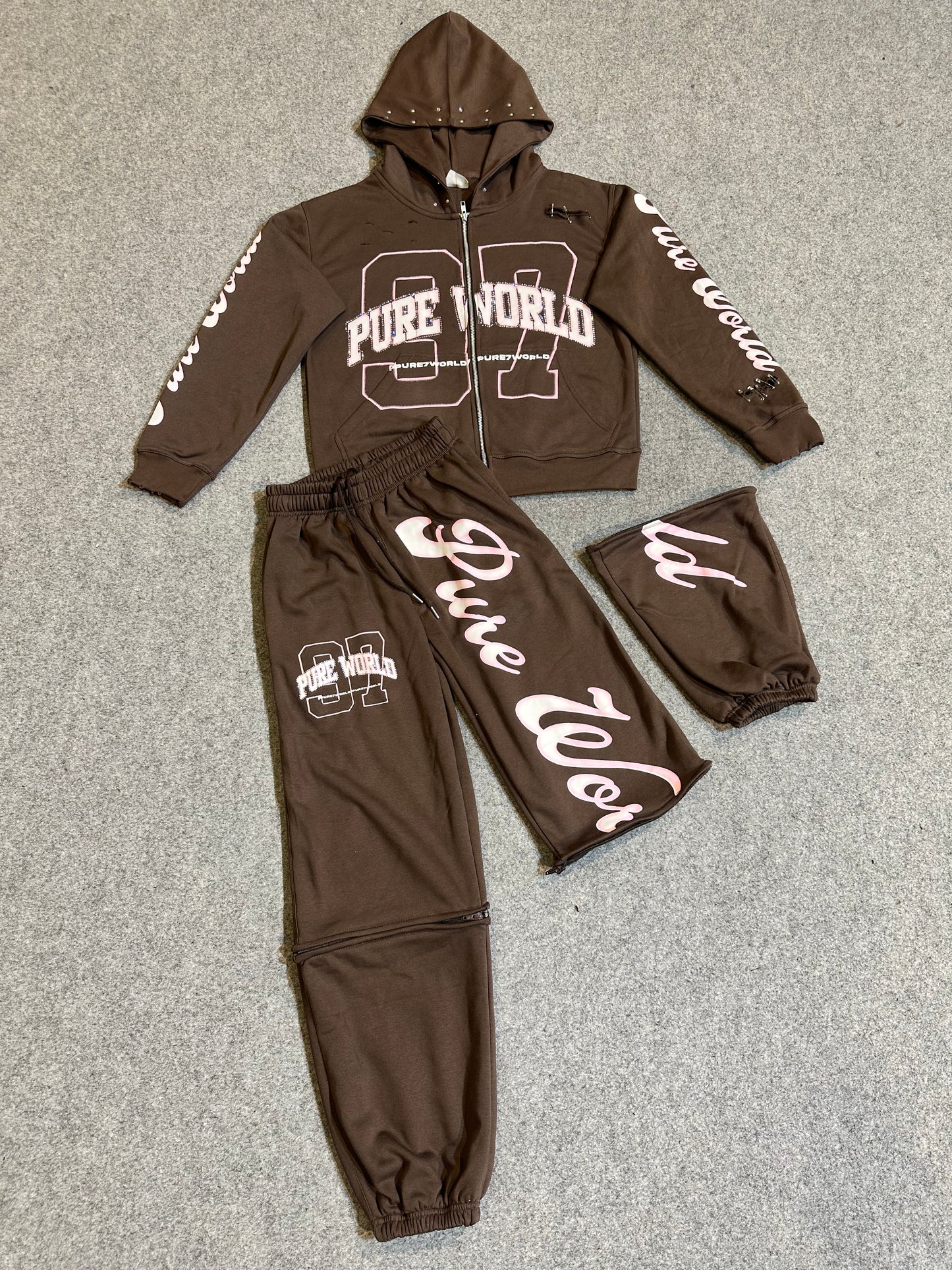 Brown/Pink Diamond Set