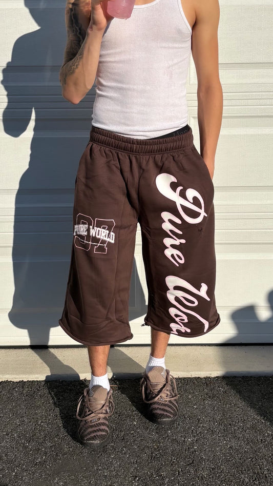 Brown/Pink Sweat/Shorts